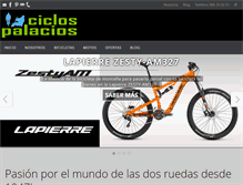 Tablet Screenshot of ciclospalacios.com